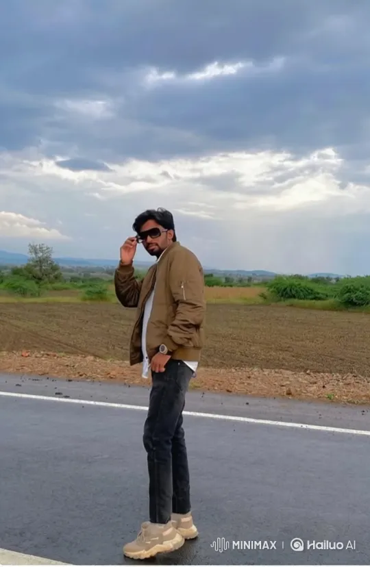 Man in Bomber Jacket Walks to Local Market – AI Generated Video | Hailuo AI