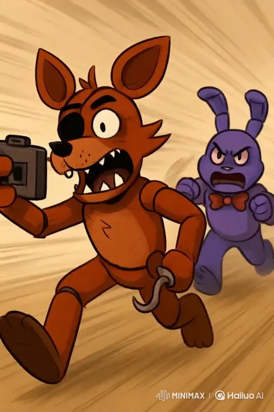 Bonnie Escapes from Foxy After PS5 Breakage – AI Generated Video | Hailuo AI