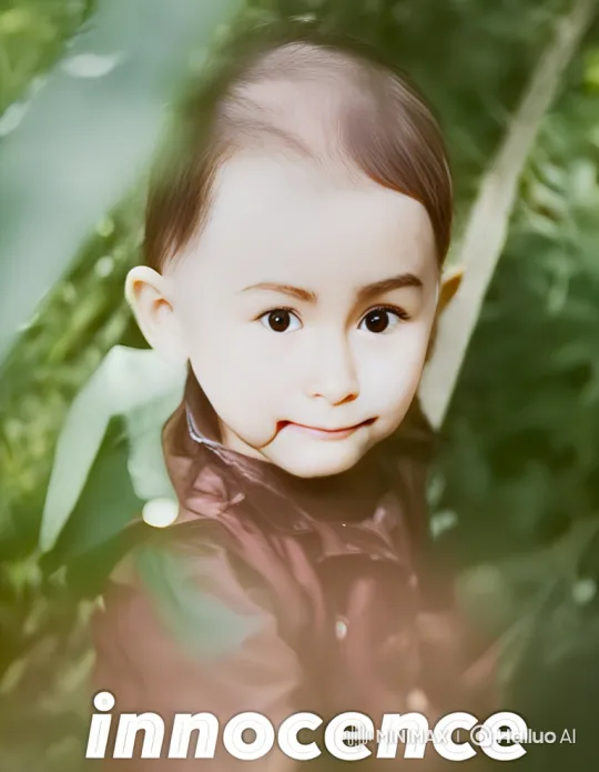 Portrait of Innocence: A Child's Gentle Gaze – AI Generated Video | Hailuo AI