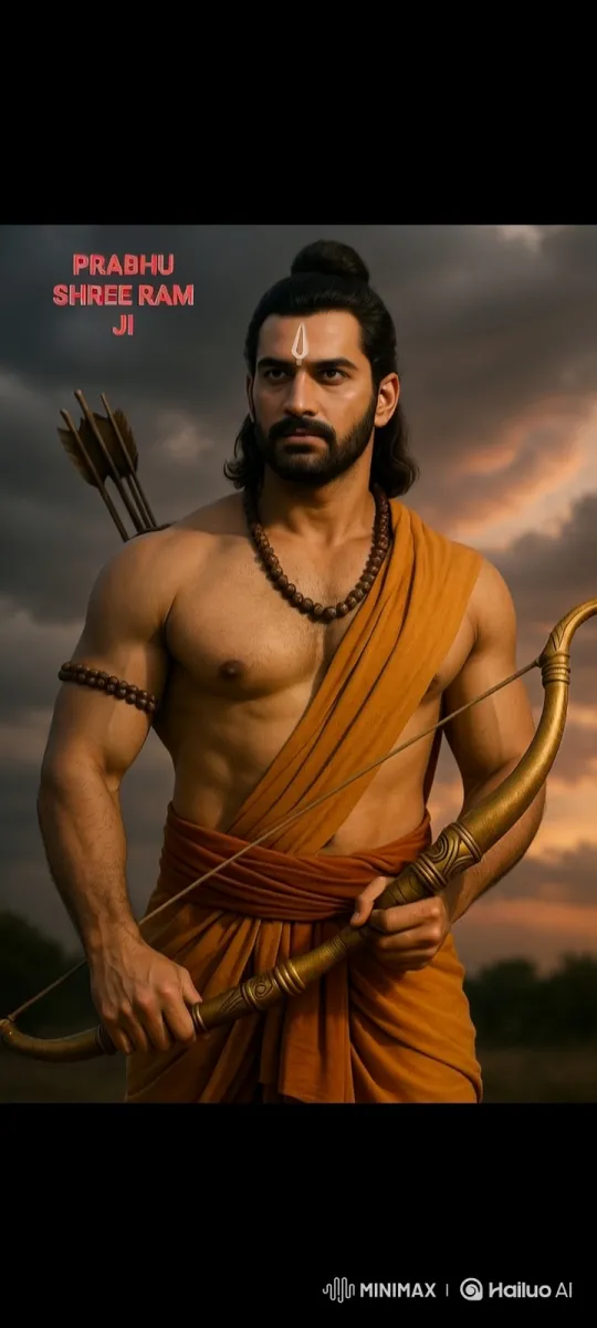 Warrior and Modi-like Figure Meet in Dramatic Dusk Setting – AI Generated Video | Hailuo AI