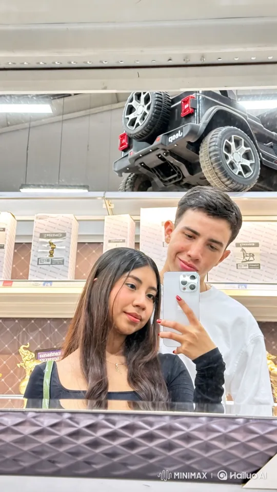 Young Couple and Daughter's Heartwarming Moment in a Store – AI Generated Video | Hailuo AI