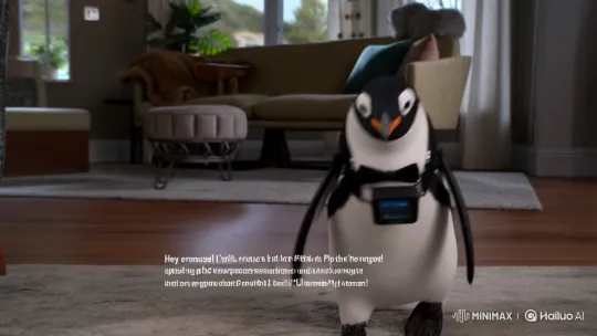 Penguin Vlogger & Girlfriend Introduce Cozy Vlog – AI Generated Video | Hailuo AI