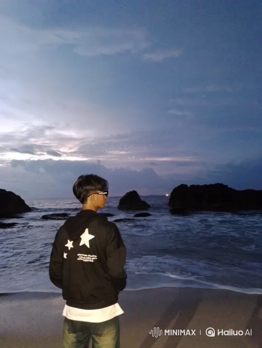Twilight Beach to Cosmic View of Earth – AI Generated Video | Hailuo AI