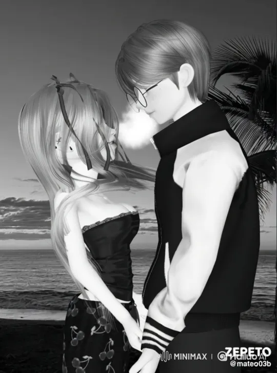 Young Couple's Intimate Beach Kiss Scene – AI Generated Video | Hailuo AI