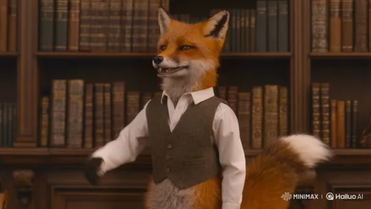 Anthropomorphic Fox Tells a Captivating Story – AI Generated Video | Hailuo AI