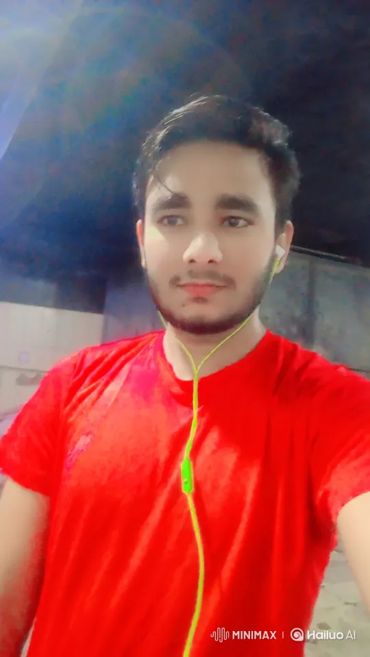 Young Man with Earphones Turns to Camera, Smiles – AI Generated Video | Hailuo AI