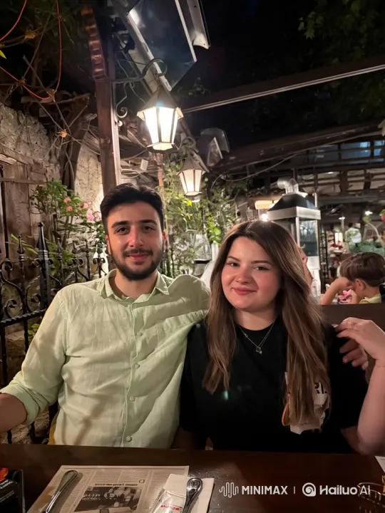 Family Embrace Under Vintage Patio Lights – AI Generated Video | Hailuo AI