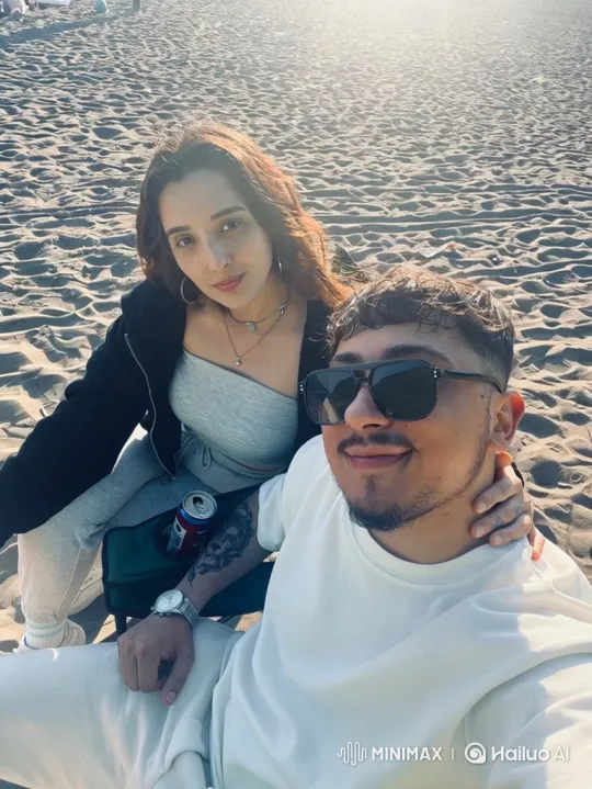 Family Embrace on a Beach at Evening – AI Generated Video | Hailuo AI