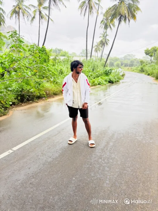 Indian PM Modi greets young man on rainy road – AI Generated Video | Hailuo AI