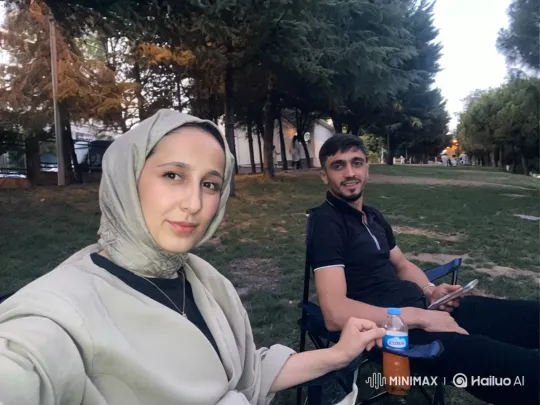 Family Embraces in Park at Dusk – AI Generated Video | Hailuo AI