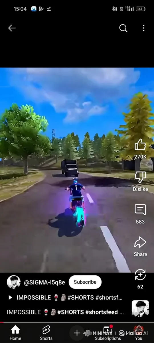 Futuristic Motorcycle in a Tranquil Game World – AI Generated Video | Hailuo AI