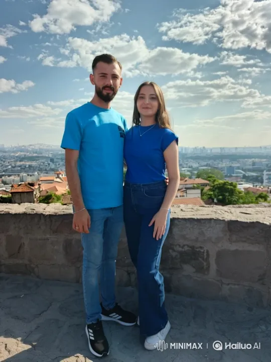 Couple and Daughter's Heartwarming Park Bench Embrace – AI Generated Video | Hailuo AI