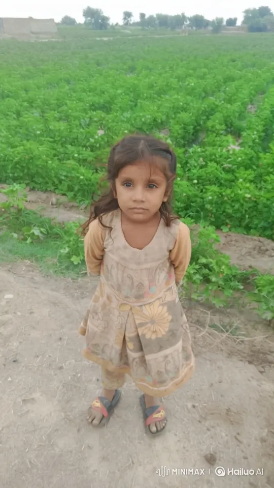 Young Girl Stands Still as Camera Moves in Tracking Shot – AI Generated Video | Hailuo AI