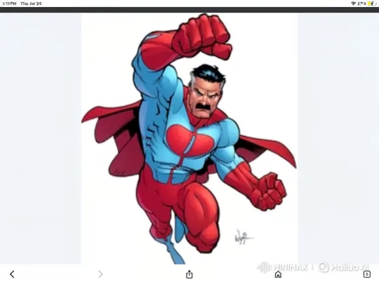 Superhero Battles Giant Muscular Bird in Sky Showdown – AI Generated Video | Hailuo AI