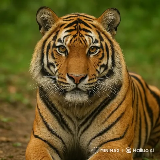 Realistic 4K Video of a Majestic Bengal Tiger in the Jungle – AI Generated Video | Hailuo AI