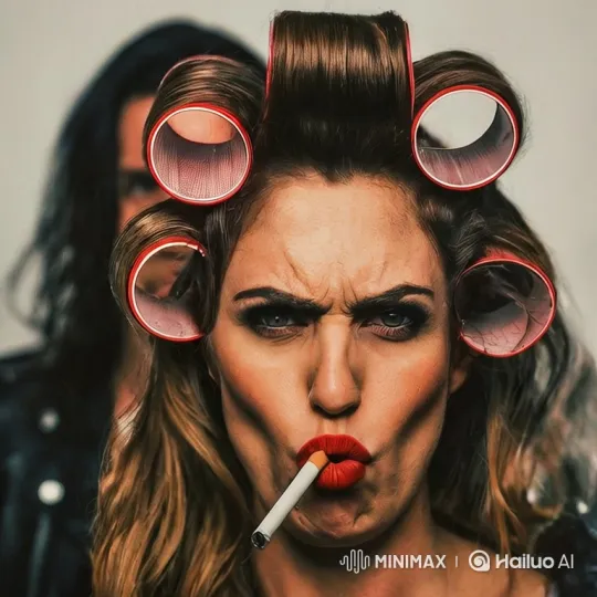 Woman Lights Cigarette, Man Reacts Fearfully – AI Generated Video | Hailuo AI