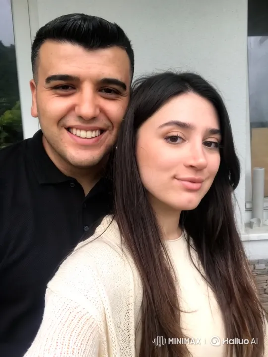 Couple Reunites with Daughter in Dusk Garden Embrace – AI Generated Video | Hailuo AI