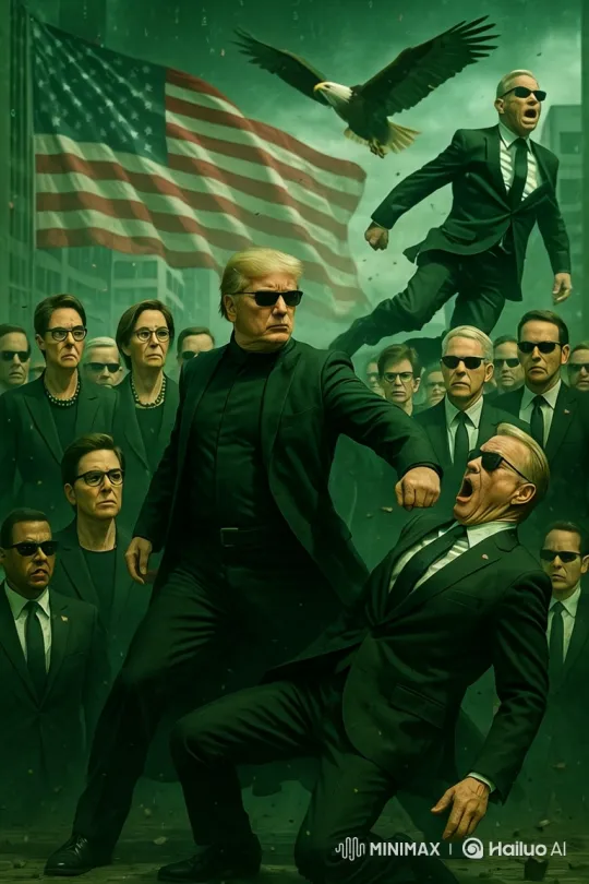 Digital Hero Lands on White House, Unleashes Freedom of Speech – AI Generated Video | Hailuo AI