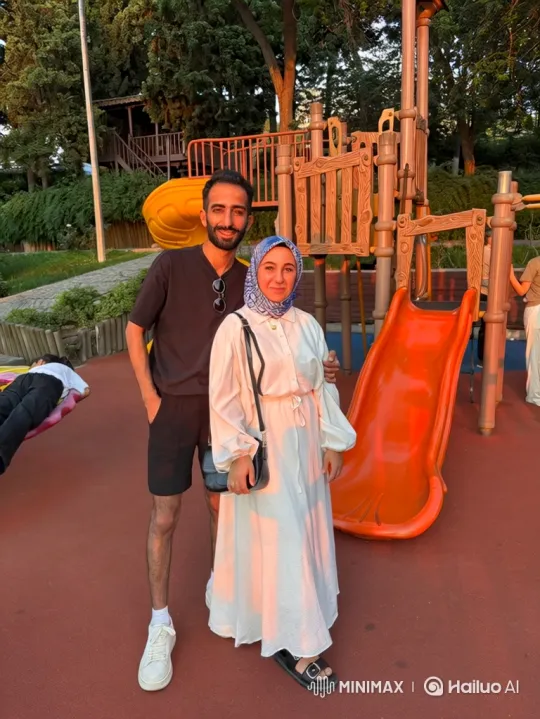 Family Reunion and Loving Embrace on Playground – AI Generated Video | Hailuo AI