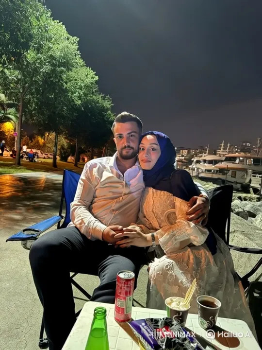 Family Embrace Captured on a Phone at Night – AI Generated Video | Hailuo AI