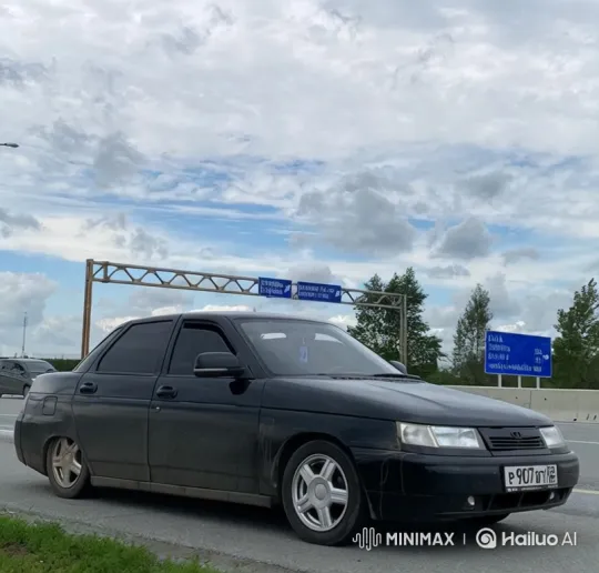 Lada 10 Drifts Through Forest Road – AI Generated Video | Hailuo AI