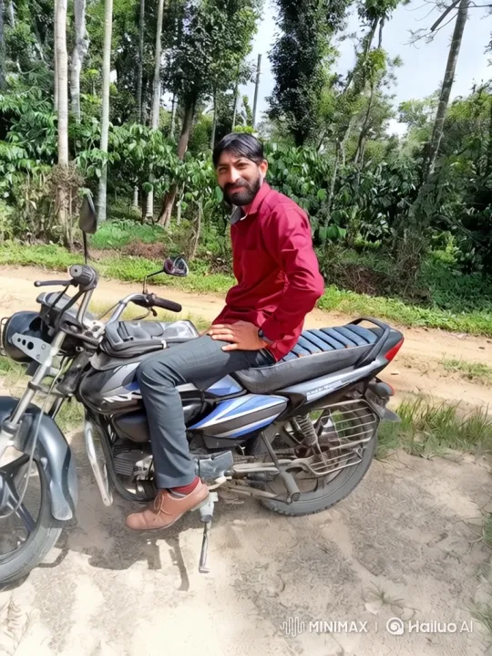 Man on Motorcycle: Journey from Earth to Space – AI Generated Video | Hailuo AI