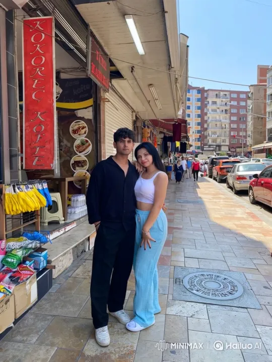 Young Family Reunites on City Street – AI Generated Video | Hailuo AI