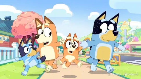Anthropomorphic Dogs Family Enjoying a Walk – AI Generated Video | Hailuo AI