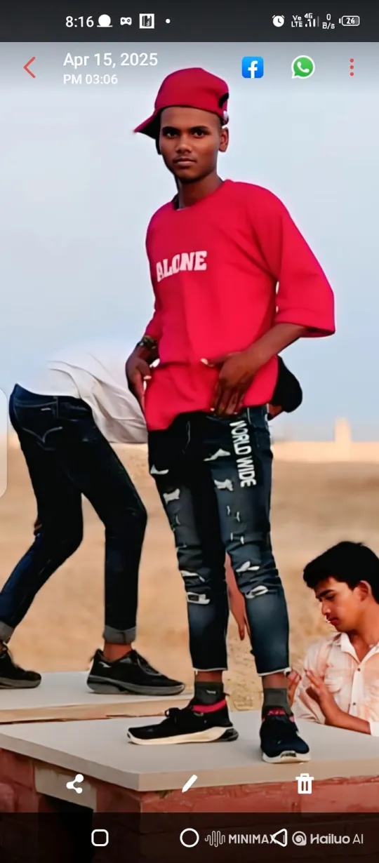 Young Man Meets Modiji in Open Sand Area – AI Generated Video | Hailuo AI