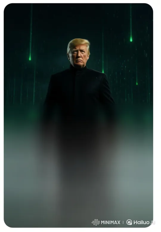 Trump-Like Figure Evades Bullets, Destroys Rooftop in Digital City – AI Generated Video | Hailuo AI