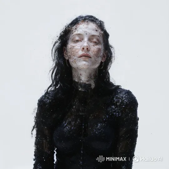 Woman in Tranquil, Ethereal Transformation – AI Generated Video | Hailuo AI