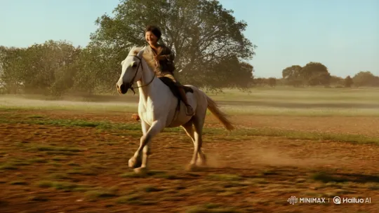 Boy and Horse Embody Freedom in Vast Field – AI Generated Video | Hailuo AI