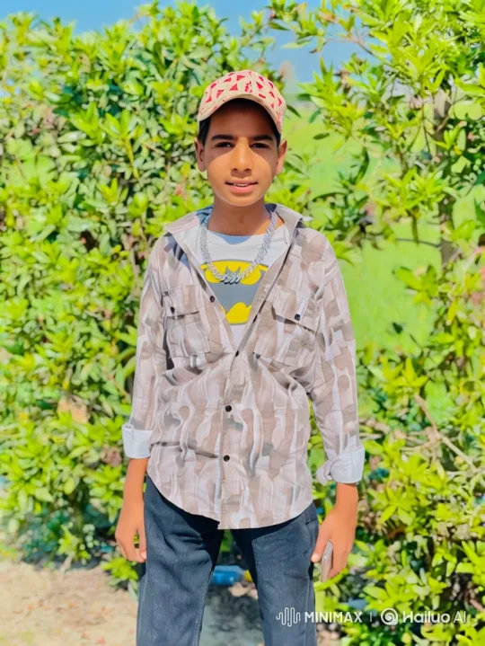 Young Boy Meets Man Resembling Modi in Greenery – AI Generated Video | Hailuo AI