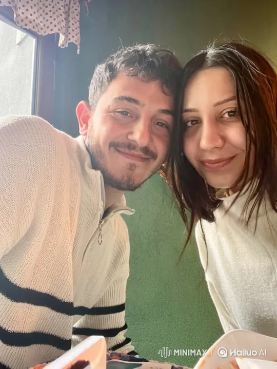 Young Family's Intimate Winter Hug – AI Generated Video | Hailuo AI