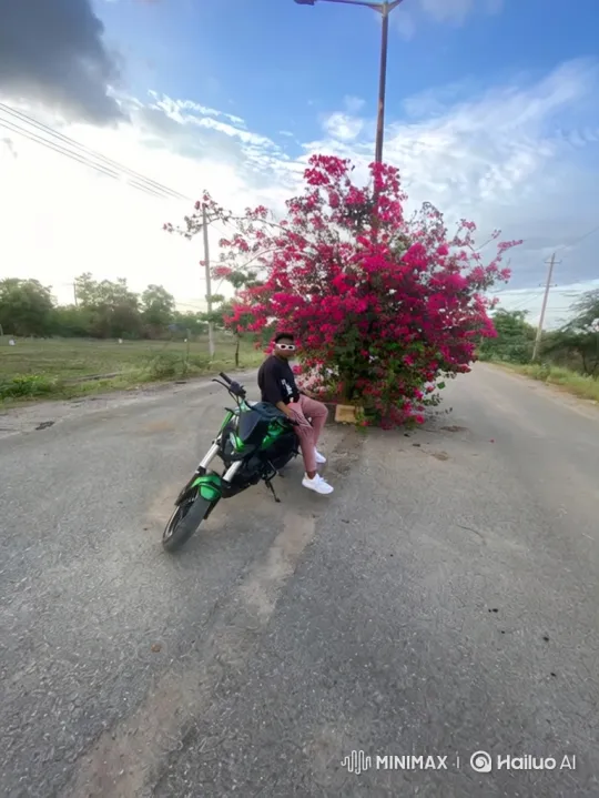 Zoom-Out from Motorcycle to Earth in Space – AI Generated Video | Hailuo AI