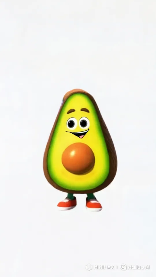 Avocado Enjoying Cream Puffs on a Serene Terrace – AI Generated Video | Hailuo AI