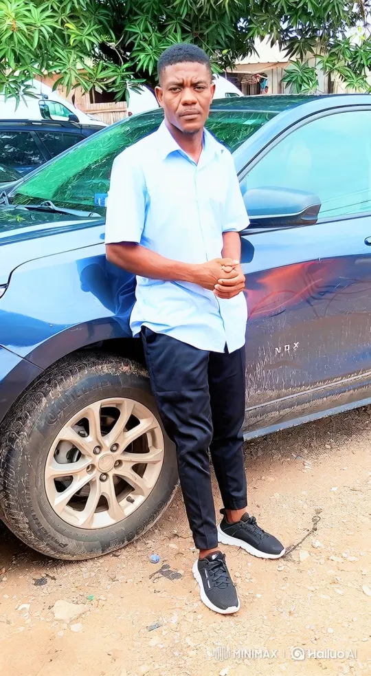 Man in blue shirt walks away from SUV on dirt ground – AI Generated Video | Hailuo AI