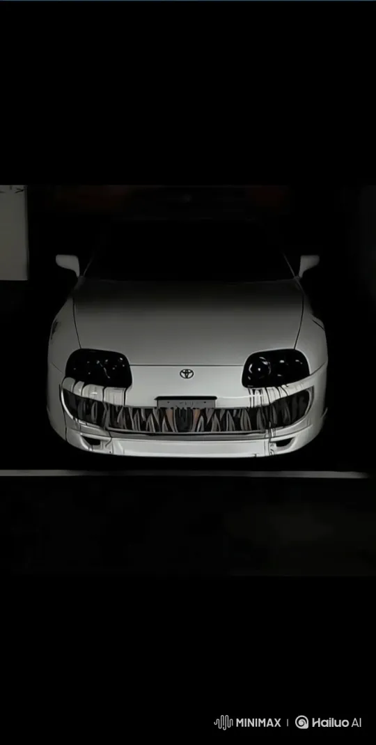 Terrifying Custom Sports Car with Devilish Grin – AI Generated Video | Hailuo AI
