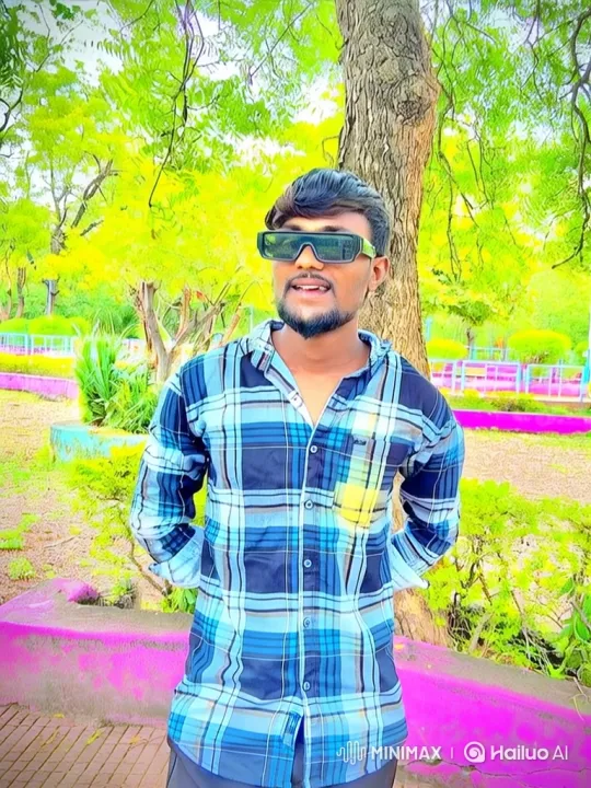 Young Man in Park: A Serene, Expanding Scene – AI Generated Video | Hailuo AI