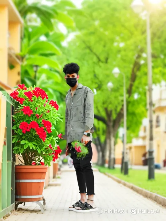 Young Couple's Serene Moment in an Urban Park – AI Generated Video | Hailuo AI