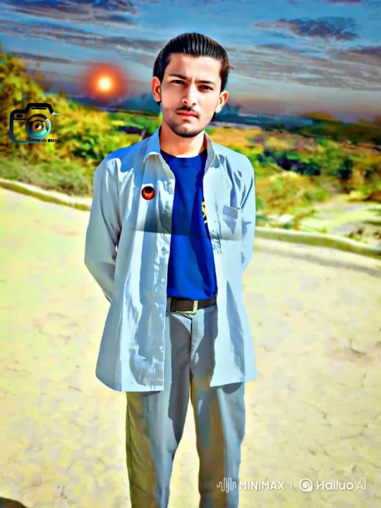 Stylized Portrait of a Young Man in Dramatic Light – AI Generated Video | Hailuo AI