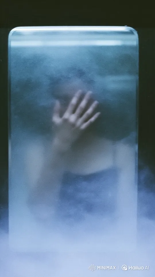 Mysterious Figure in Isolated Glass Chamber – AI Generated Video | Hailuo AI