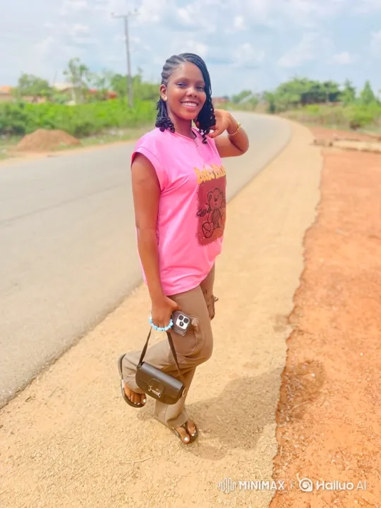 Young Woman Poses and Dances Cheerfully on Roadside – AI Generated Video | Hailuo AI