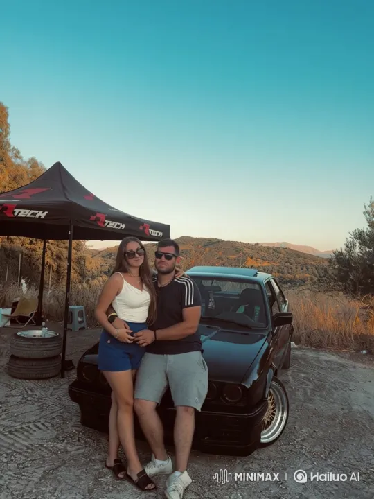 Family Embrace Captured in Warm Afternoon Light – AI Generated Video | Hailuo AI
