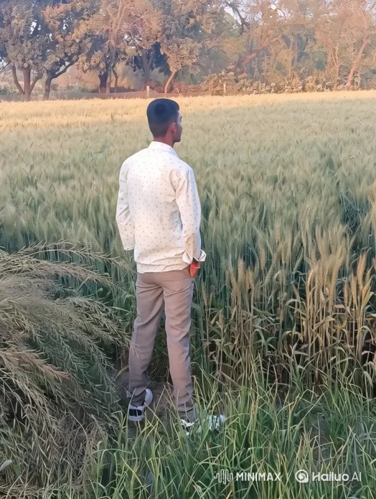 Man at Wheat Field to Earth from Space Journey – AI Generated Video | Hailuo AI