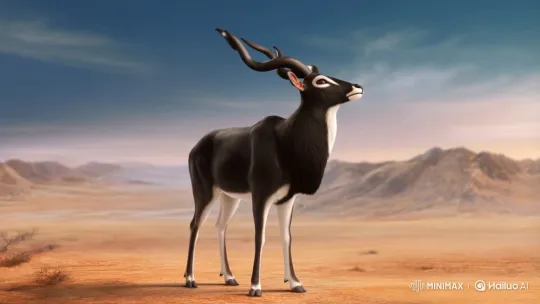 Black Buck to Peacock to Rajasthani Girl Transformation – AI Generated Video | Hailuo AI