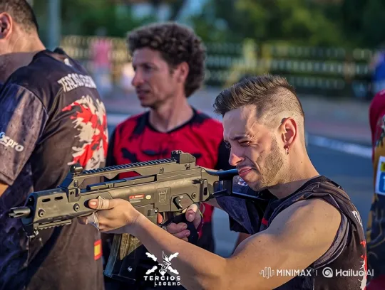 Young Soldier Engaged in Intense Firefight Amidst Chaos – AI Generated Video | Hailuo AI
