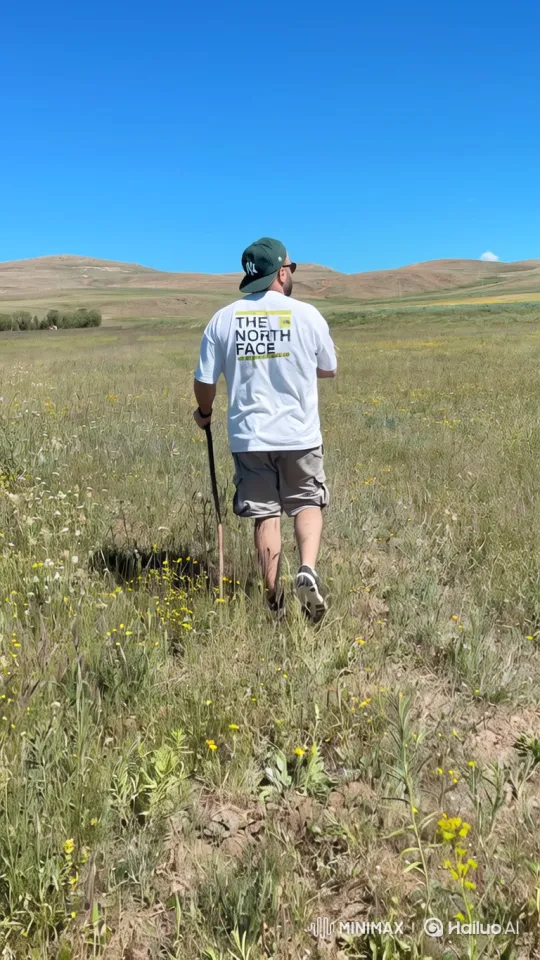 Hiker's Journey from Meadow to Space – AI Generated Video | Hailuo AI