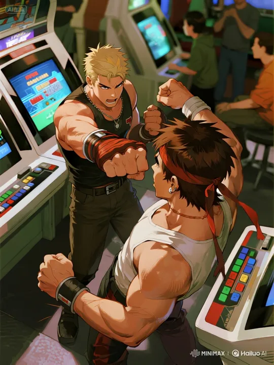 Retro Arcade Fight: High-Intensity Hand-to-Hand Combat – AI Generated Video | Hailuo AI