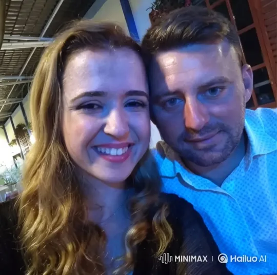 Young Couple and Daughter Embrace at Summer Party – AI Generated Video | Hailuo AI